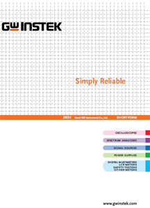 Téléchargez la brochure GW Instek au format PDF