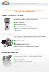 Optimisez vos tests électriques avec Megger !