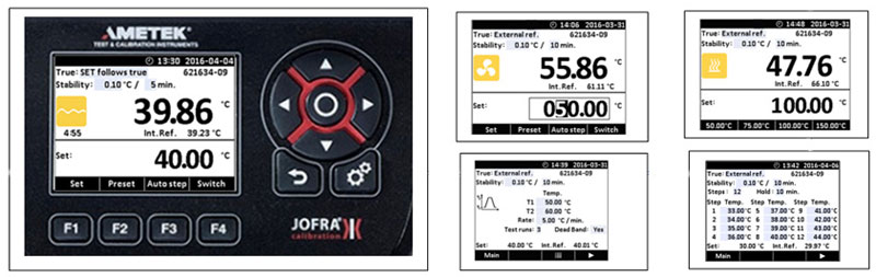 Ecran d'affichage du four d'étalonnage portable CTC1205